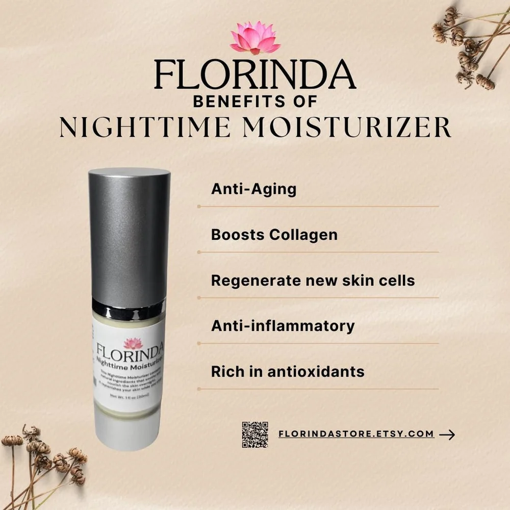 Florinda Beauty Nighttime Moisturizer 30mL